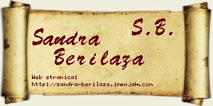 Sandra Berilaža vizit kartica